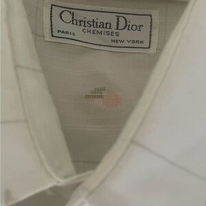 Vintage Christian Dior Chemises Durable Press Long Sleeve unisex button up shirt